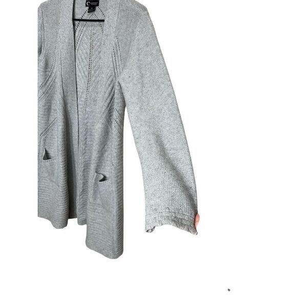 C By Bloomingdales Women's 100% Cashmere Open Cardigan Sweater Size M‎ - Picture 6 of 8